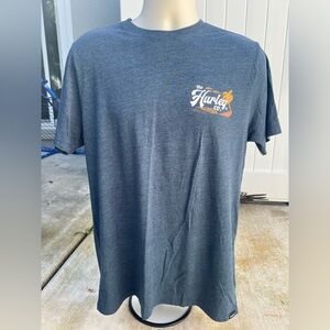 Hurley Navy Graphic Tee with Palm Design